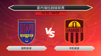委内瑞拉超级联赛 祖利亚诺 VS 卡拉波波